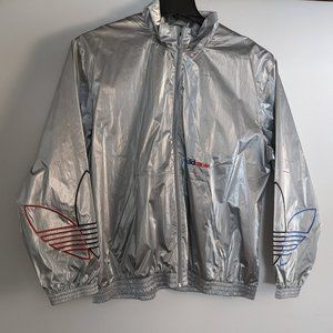 Adidas Originals Men's Silver Metallic Adicolor Track Jacket GN4208